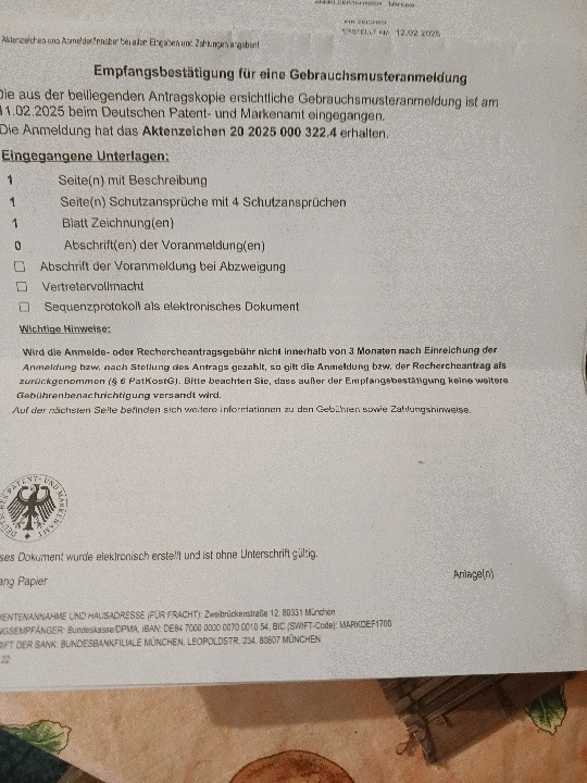 Gebrauchmuster für erneuerbare Energien sucht Lizenznehmer oder Kooperation für die Umsetzung