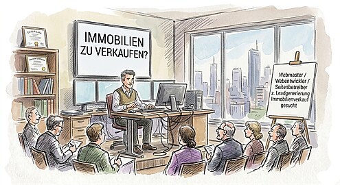 Webmaster / Webentwickler / Seitenbetreiber z. Leadgenerierung Immobilienverkauf gesucht