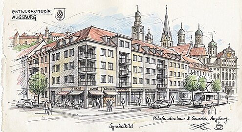 Voll vermietes Mehrfamilienhaus in AUGSBURG